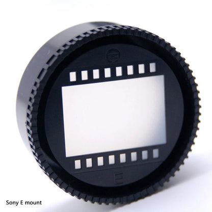 camera imaging lens covers E-mount Live view len protect cap Playfulness interest funny image lens's back cover M-mount  cameras