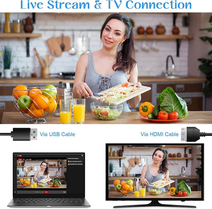 4K HD Video Cameras for Photography 64MP WiFi Livestream Webcam Camcorder 18X Digital Zoom Vlog Recording Camera for YouTube