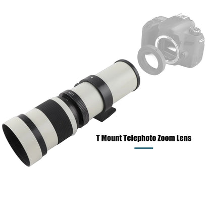 Camera MF Super Telephoto Zoom Lens F/8.3-16 420-800mm T Mount with Universal 1/4 Thread Replacement for DSLR and SLR Cameras