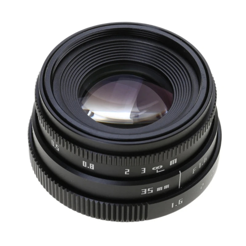 Large Aperture Large Aperture Manual Camera Lens 35mm F1.6 Mini Lens For A6000 X-T10 X-A3 X-E2 Camera Accessories