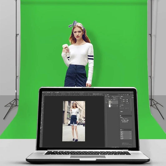 GAINVANE Photography Backdrops White/Black Muslin Cotton Green Screen Chromakey Photo Background Cloth For Photo Shoot Props