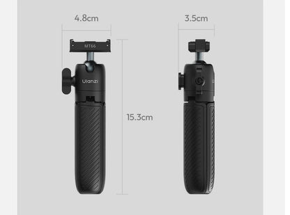 Ulanzi MT66 ClipMate Tripod With Action Connector 3-in-1 Backpack Clip Selfie Stick Tripod For DJI Action 5 Pro/4/3 Vlog Travel