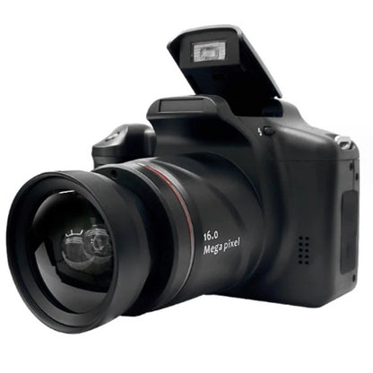 Professional Photography Camera 16MP SLR Digital Camcorder 16X Digital Zoom Video Recorder 2.4 Inch LCD Screen Vlogging Camera