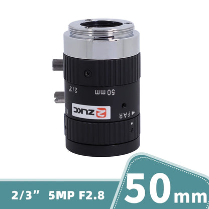 ZLKC CCTV Lens 12-36mm Varifocal 2/3 Inch Focal 5Megapixel F2.8 Aperture C-Mount Low Distortion Machine Vision Indusrial Camera