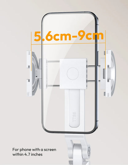 Ulanzi TT88 1.44M Overhead Selfie Stick Phone Tripod with Magnetic Clamp Wireless Remote Extension Tripod for LiveStreaming Vlog