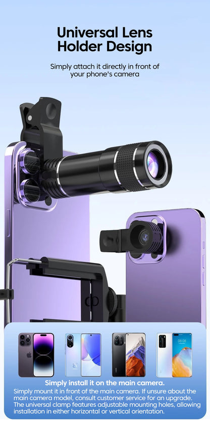 20x Telephoto Phone lens Camera Universal Zoom Iens Highdefinition External Effect Photography Large light Transmission