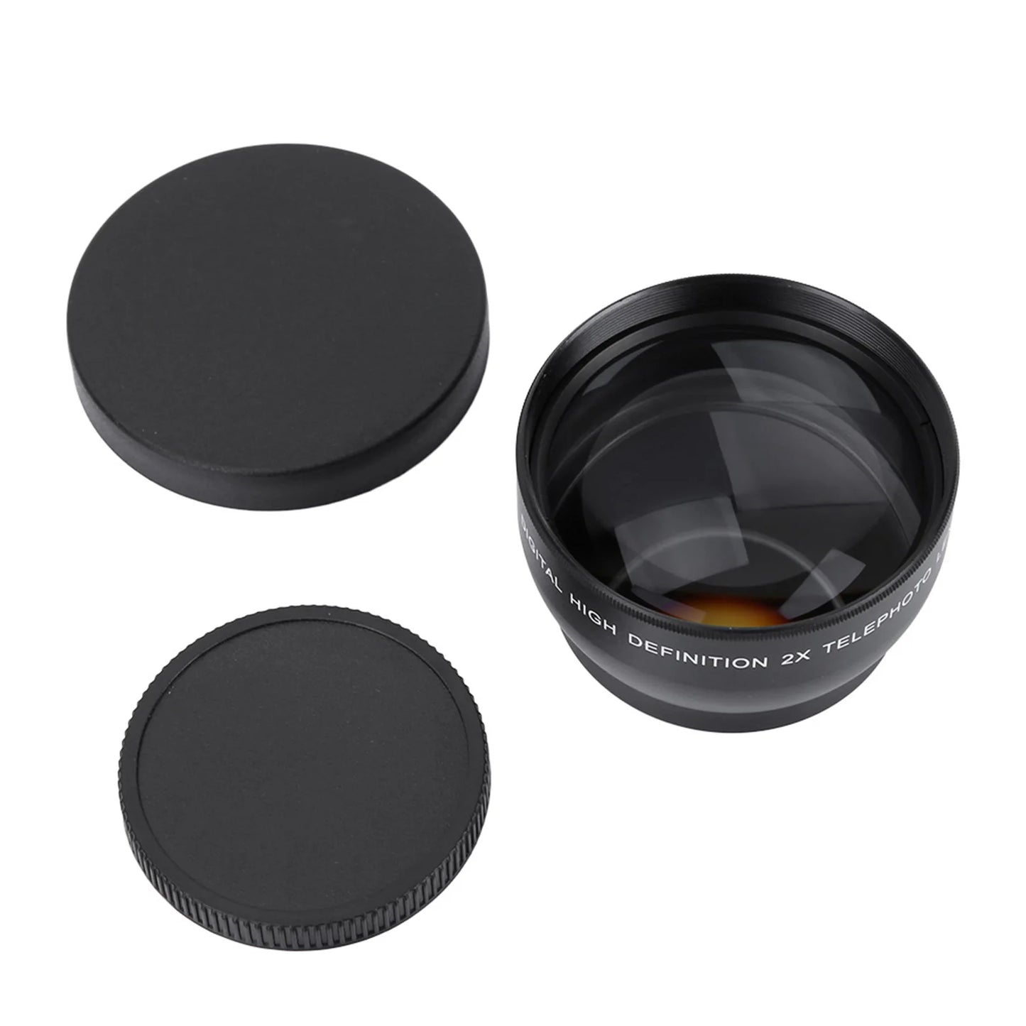 2X Lens 52mm 2X Magnification HD  Converter Telephoto Lens for 52mm Mount Camera 52mm Mount Camera Lens High Definition Lens