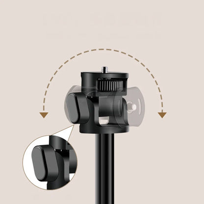 V-200 Light Stand Tripod Stand For Phone Clip Action Camera Handheld COB Light Portable Aluminum Alloy 2M Light Stand