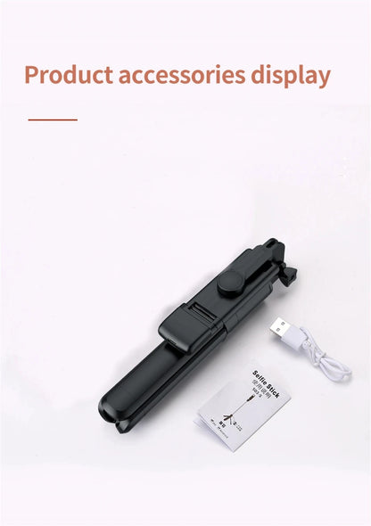 FGCLSY New Tripod for Smartphone Camera,Stand with Bluetooth shutter and light,Wireless Selfie Stick brackets with Phone Holder
