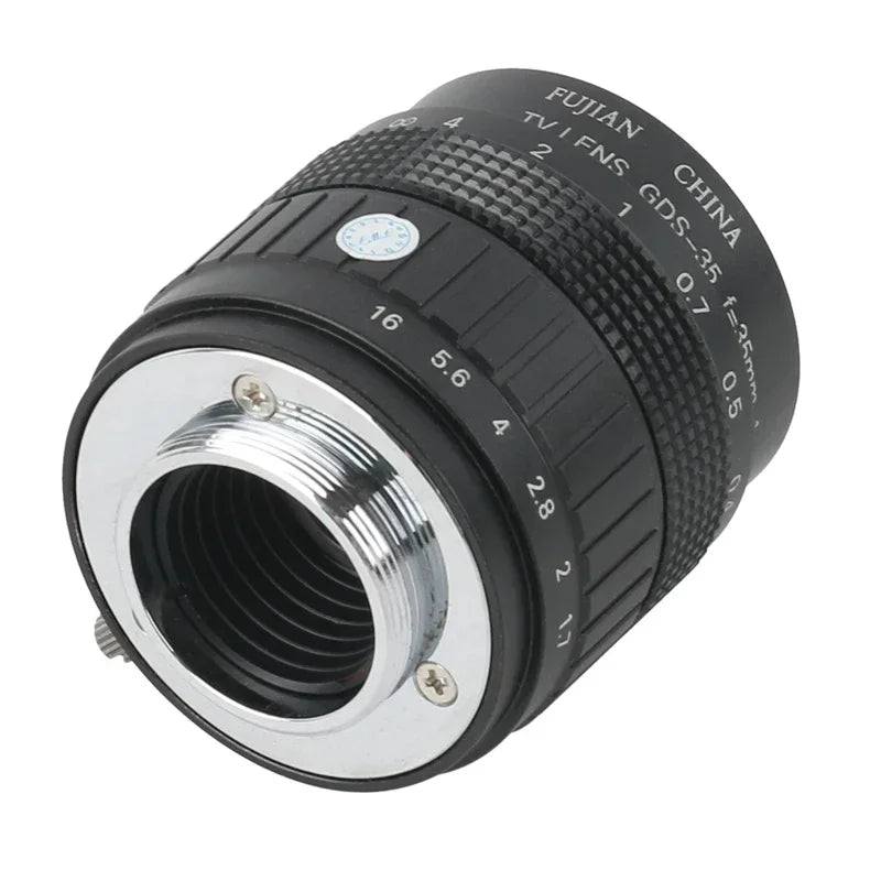 Wide Field High Working Distance 35mm Fixed Focus CCTV CS C Mount Lens Manual Zoom Industria Lens For Digtal Microscope Camera
