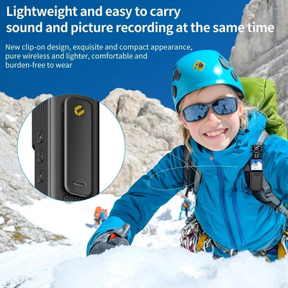 Lenovo 2026New Handheld Pocket 8K HD Camera 180 ° Rotating Mini Portable Camera Wearable Night Vision Outdoor Sports Camera