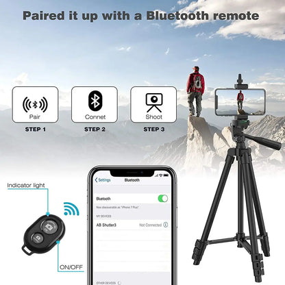 DSLR Tripod Cellphone Tripods For Phone Tripod For Mobile Tripie For Cell Phone Portable Stand Holder Selfie Picture with Gift