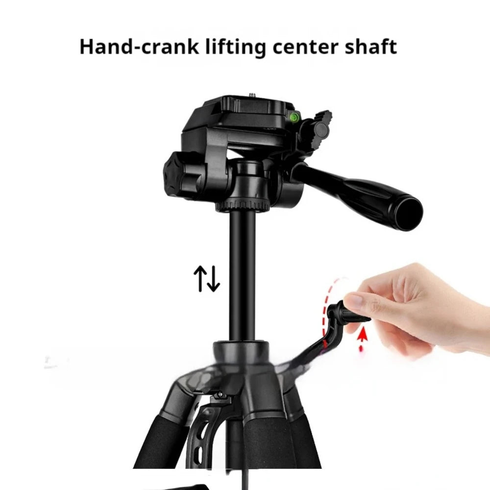 F180 Professional Tripod 180cm Phone HolderMultifunction Outdoor Portable Tripod for Live Streaming Photography Shooting Tripod