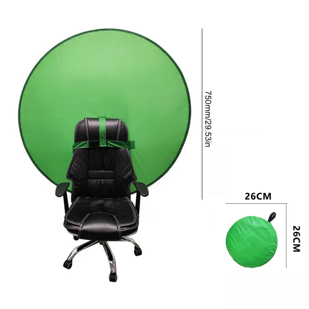 110/75CM Green Screen Photo Background Cloth Polyester High Color Saturation Photography Backdrops for Live Video Studio