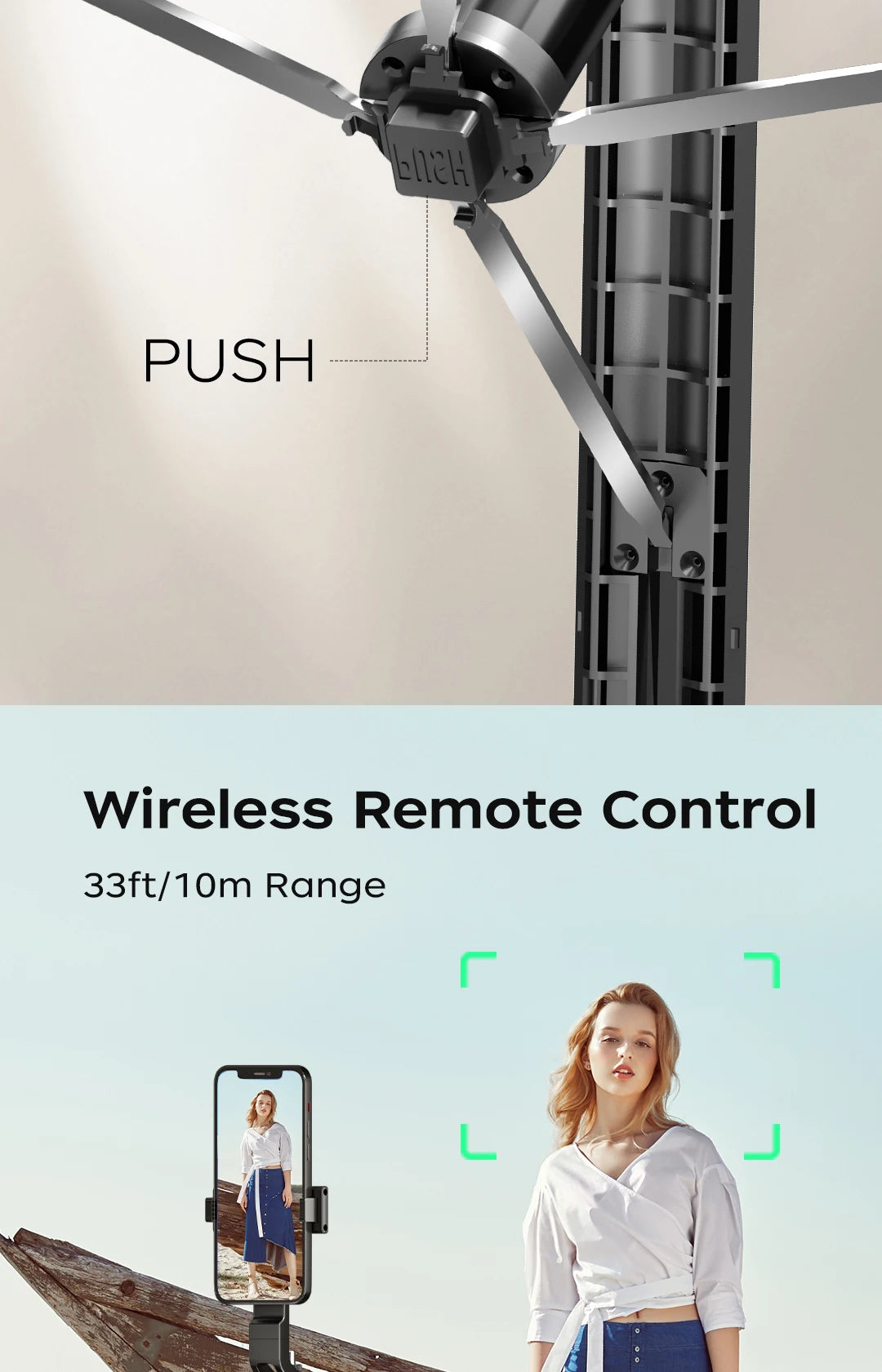 360° AI Face Tracking Gimbal Stabilizer Anti-Shake Telescopic Selfie Stick Tripod Phone Holder Smartphone Vlog Live Photography