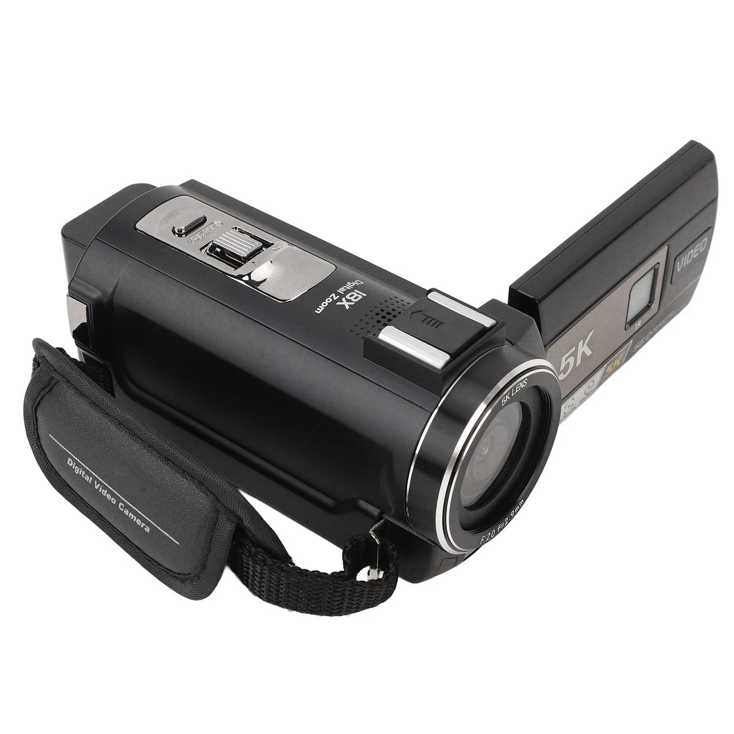 5K Camera 5K Video Camera Camcorder HD WiFi Digital Camera 3.0in Touchscreen 56MP Vlog Camera 18X Digital Zoom Anti Shake