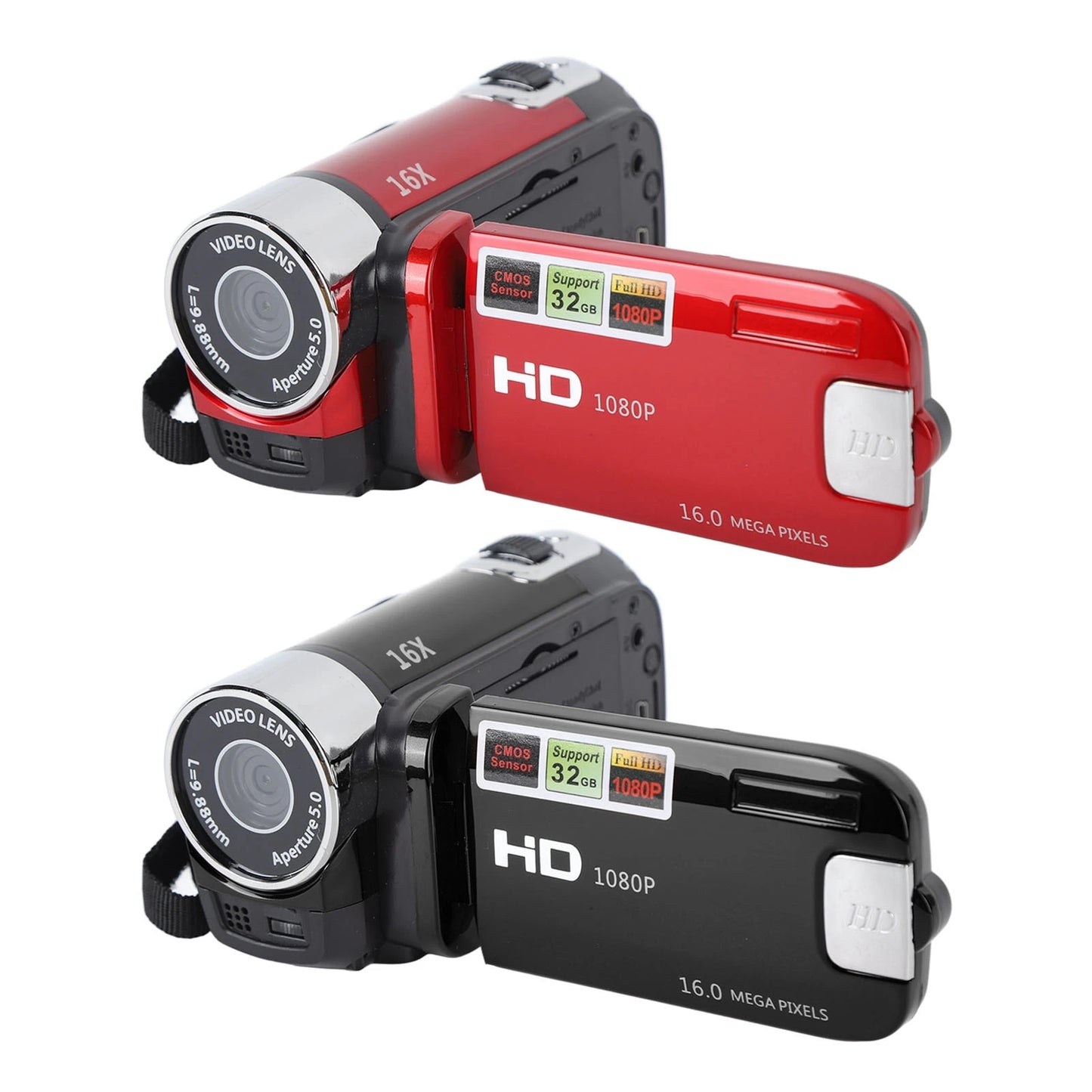 2.7in Camera 4K Camera Vlogging Camera 4K 48MP DV Camera 2.7in TFT Rotatable Screen 16x Digital Zoom Video Camera with USB Cable