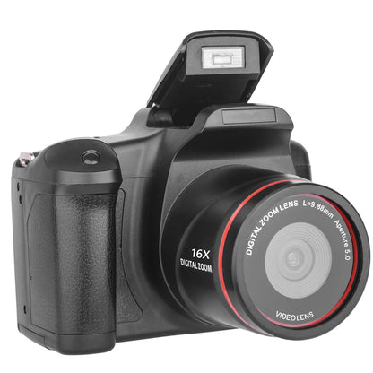 Professional Photography Camera 16MP SLR Digital Camcorder 16X Digital Zoom Video Recorder 2.4 Inch LCD Screen Vlogging Camera