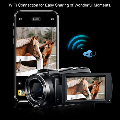5K Camera 5K Video Camera Camcorder HD WiFi Digital Camera 3.0in Touchscreen 56MP Vlog Camera 18X Digital Zoom Anti Shake