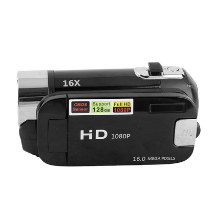 Portable 1080P High Definition Digital Video Camera DV Camcorder 16MP 2.7 Inch LCD Screen 16X Digital Zoom Built-in Battery