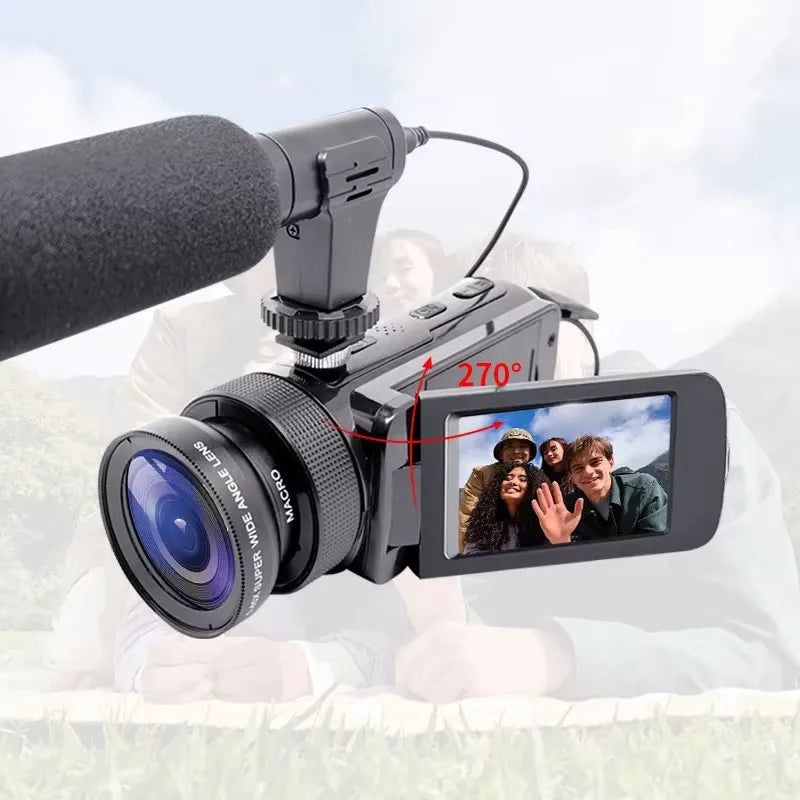 DV Video Recorder Camcorder High-Quality Audio Recording With Microphone Digital zoom Video Camera Machine For Recording Vlogs