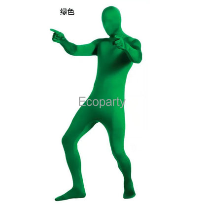 New Green Screen Suit Chroma Body Zentai Suit For Adult Movie Video Invisible Effect Photographic Filming Studio Costume Props