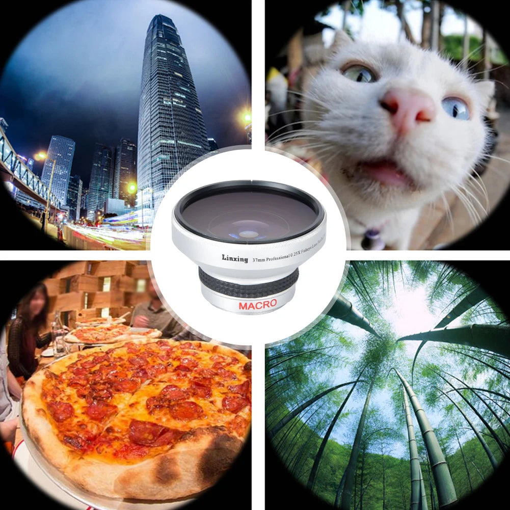 Additional Fisheye Lens Strong Applicability Fisheye Lens Camera Mount Camera Lenses for Camera Accessories Gift Photographer