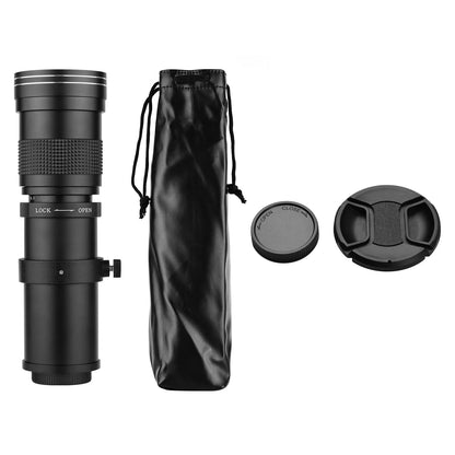 Camera MF Super Telephoto Zoom Lens F/8.3-16 420-800mm T Mount with Universal 1/4 Thread Replacement for DSLR and SLR Cameras