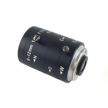 3.0MP Distortionless Manual Zoom Lenses Focal Length 6~12mm HD 1/2" Industrial Camera Lens CCD Vision Lens C Interface