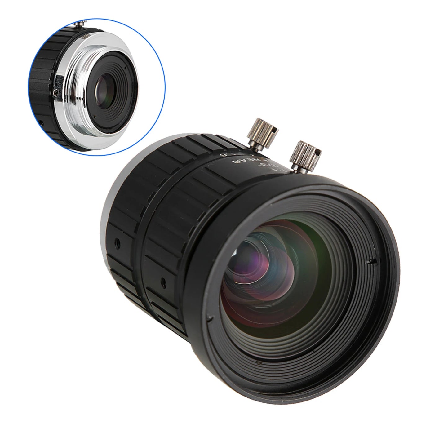 5MP Camera Lens Security Camera Lens 5MP HD Camera Lens 8mm Focal-Length Manual Aperture C Mount Security Surveillance CCTV Lens