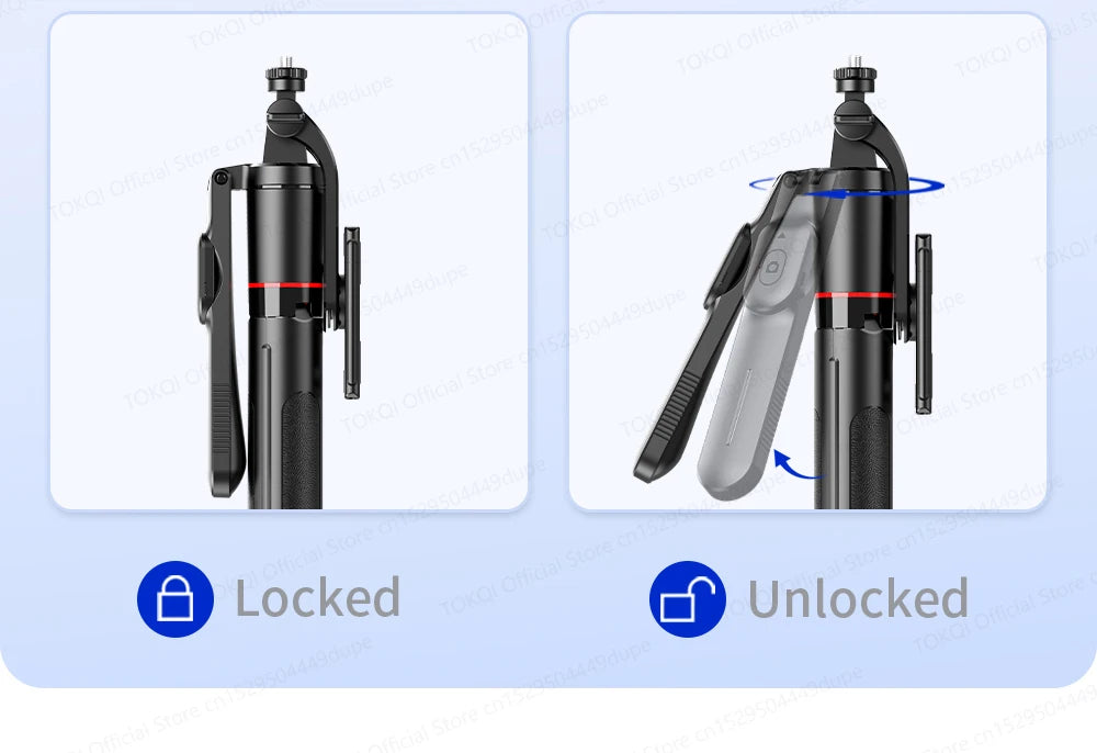F16 Tripod 1/4'' Interface Extendable Selfie Stick for Smartphone 360° Rotat Shooting Vlog Video Live Broadcast Film with Remote