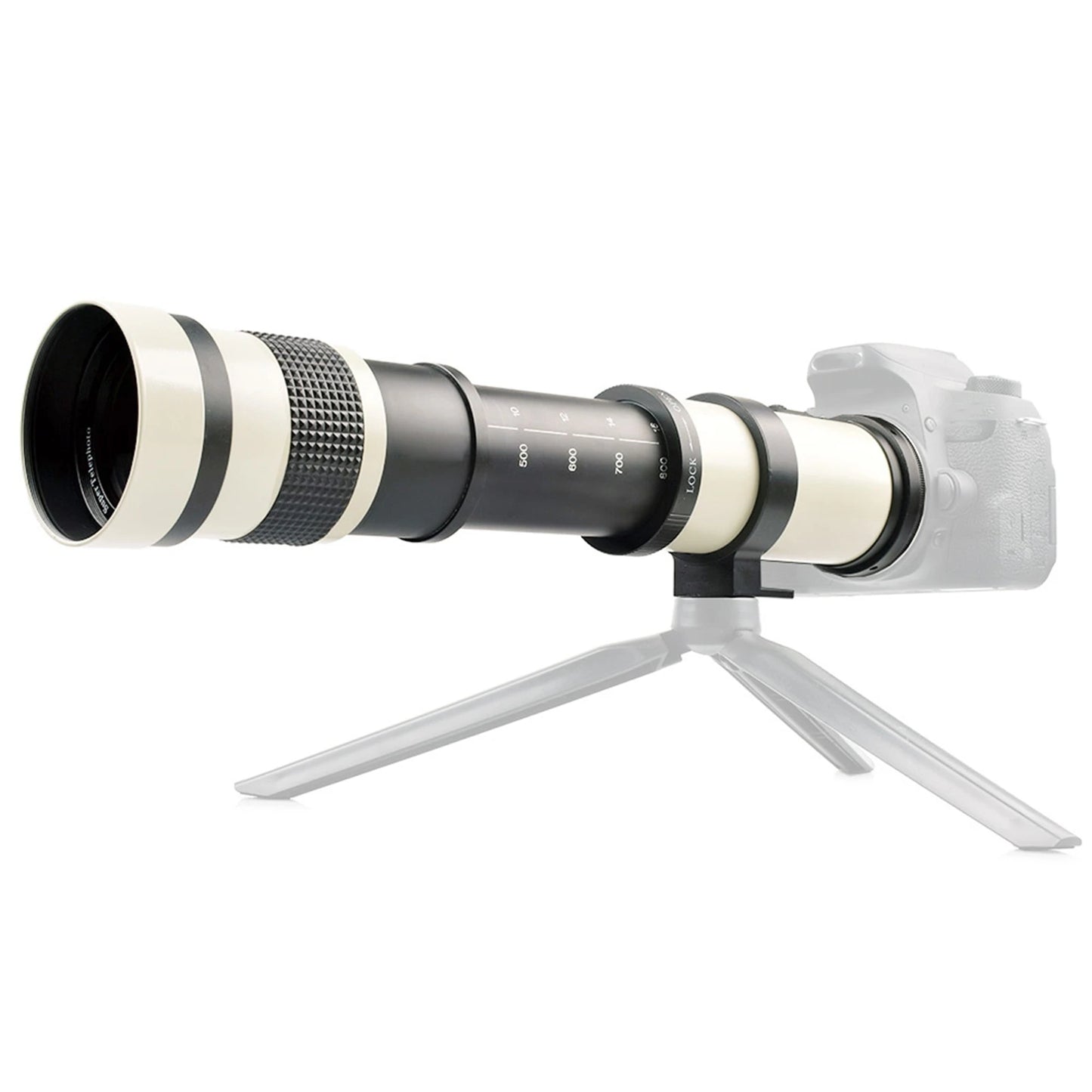 420‑800mm Lens Aperture F 8.3-16 Full Manual Focusing Telescope Zoom Telephoto Lens for EF‑S Mount Camera Lens