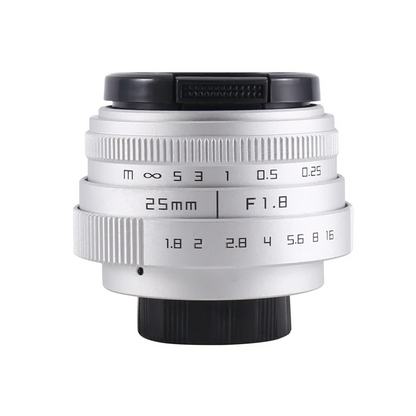 25MM F1.8 Aps-C Television Tv Lens/Cctv Lens For 16Mm C Mount Camera Manual Focus Prime Lens-WMAN