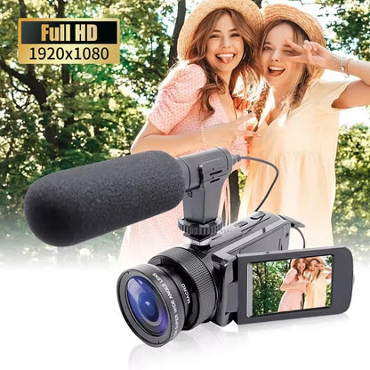 DV Video Recorder Camcorder High-Quality Audio Recording With Microphone Digital zoom Video Camera Machine For Recording Vlogs