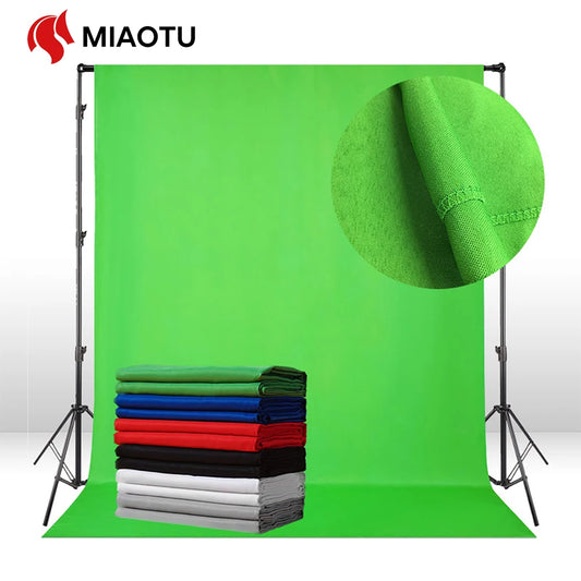 Photography Backdrops Muslin Cotton Green Screen Chromakey Photo Background Cloth Shoot Props Green White Black Grey