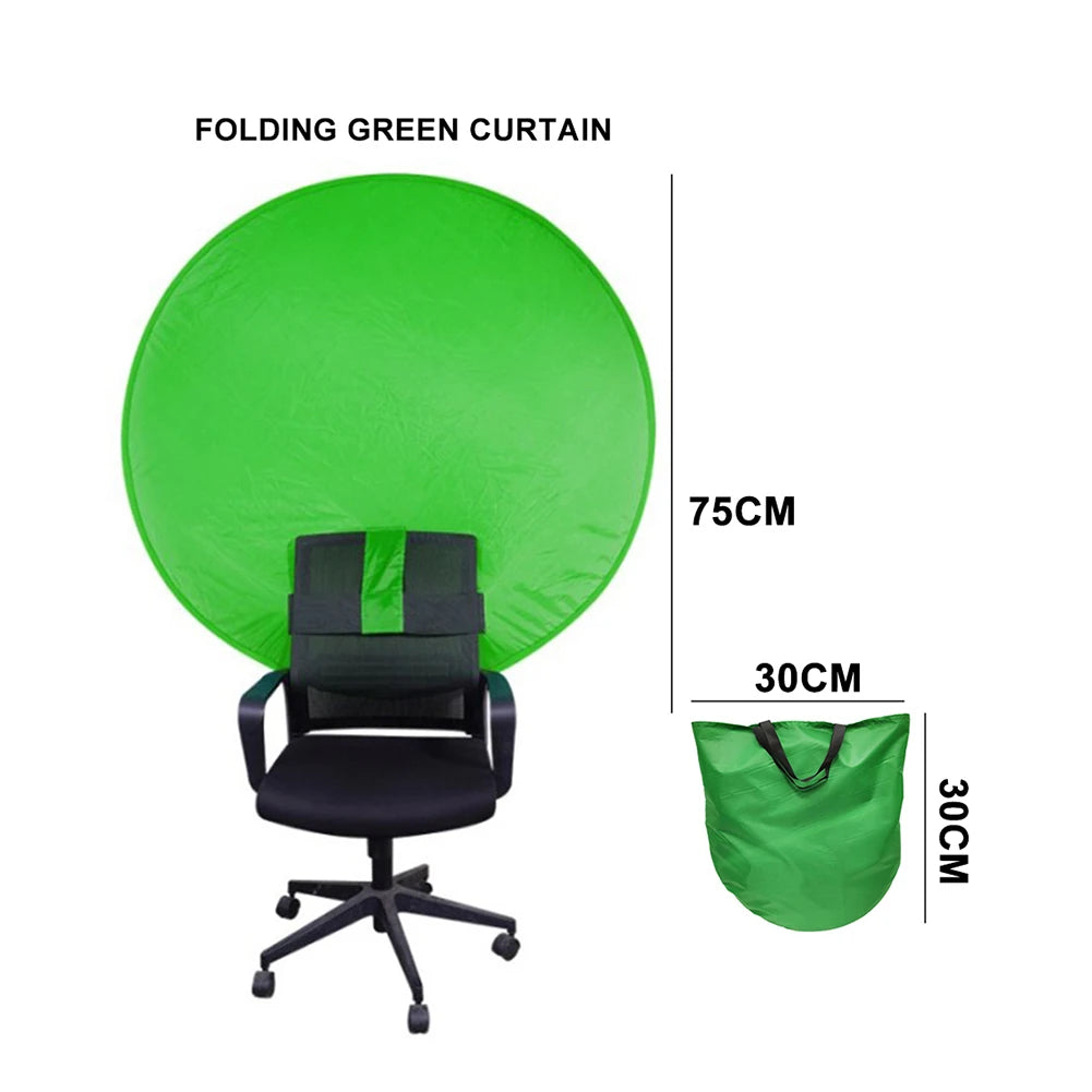 75/110cm Green Screen Photography Props Portable Chroma Key Background Photos For YouTube Video Studio Reflector Backdrop Cloth