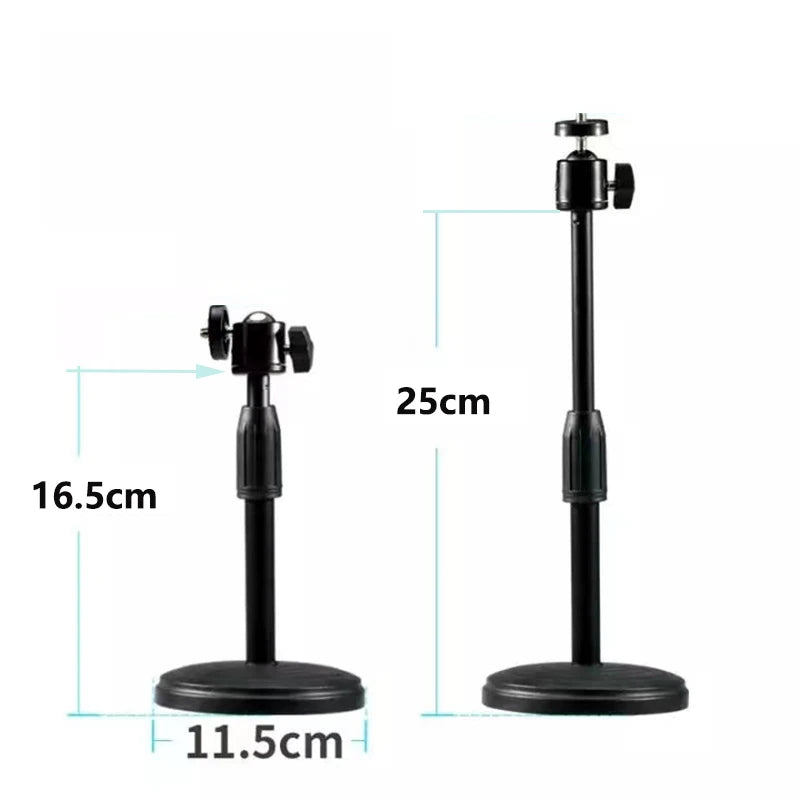Desk Webcam Mount Support Tripod for Mobile Phone Samrtphone Stand Table Web Camera Cellphone Holder Tripe for Iphone Logitech