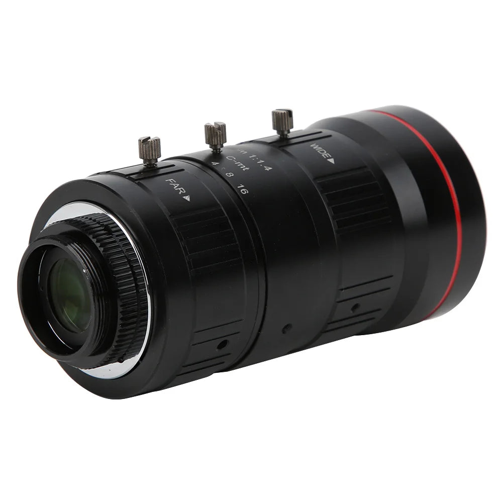 8MP Zoom Industrial Camera Lens C Mount HD 4K Manual Aperture Security CCTV Accessory 10‑40mm Manual Aperture Lens