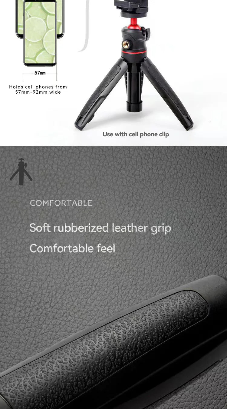 MT-08 Foldable Tripod For Phone Mini Portable Selfie Stick With 1/4" Screw Ballhead Universal For Action Camera DSLR Accessories