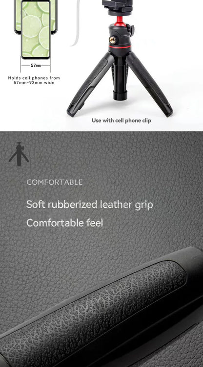 MT-08 Foldable Tripod For Phone Mini Portable Selfie Stick With 1/4" Screw Ballhead Universal For Action Camera DSLR Accessories