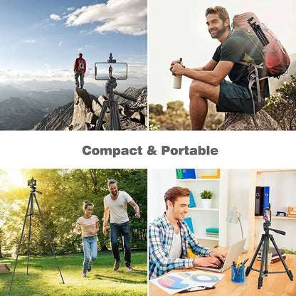 Phone Tripod For Video Recording Phone Tripod Stand with Bluetooth Remote Universal Camera Phone Photography Stand For SLRCamera