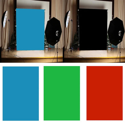 100*150cm Photography Backdrop Non-woven Green Screen Backdrop Cloth Solid Color Photo Background Photo Studio Accessories