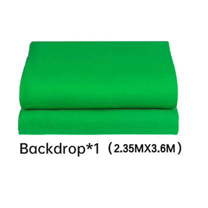 SH Green Screen 2.4X4M Collapsible Chroma Key Backdrop Wrinkle-Resistant Fabric Ultra-Quick Setup background removal for Stream