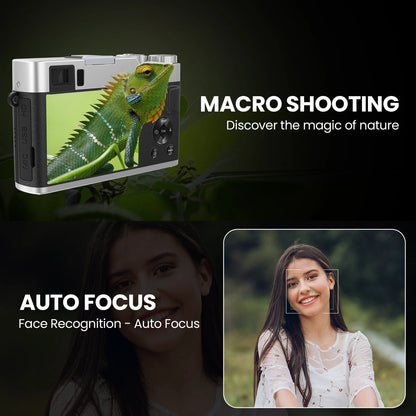9PC 4K Digital Camera, 48MP Vlog , 16X Zoom, Auto Focus, 2.8'' Screen Photography Travel Selfie Household Professional Camera.