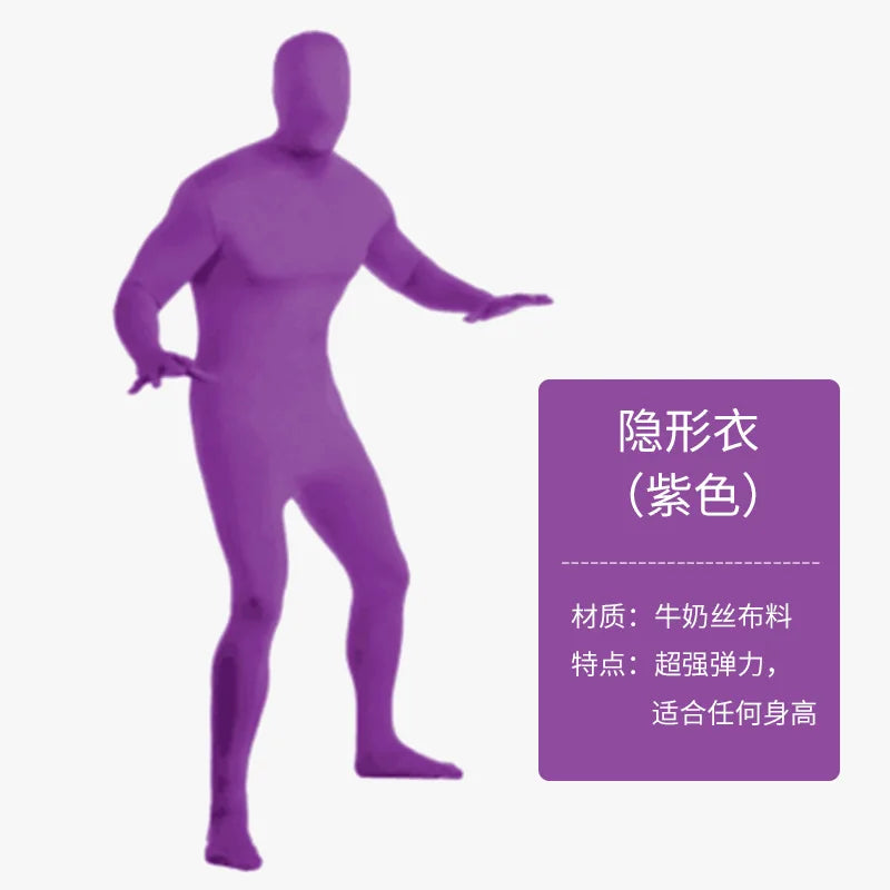 Green Screen Suit Jumpsuits for Movie Video Invisible Effect Full Body Photographic Filming Studio Props Adult Cosplay Costume