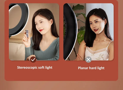 Ring Lamp Desktop Stand Lighting Professional Live Broadcast Fill Light For Nail Art With Tripod LED Ring Light Phone Holder