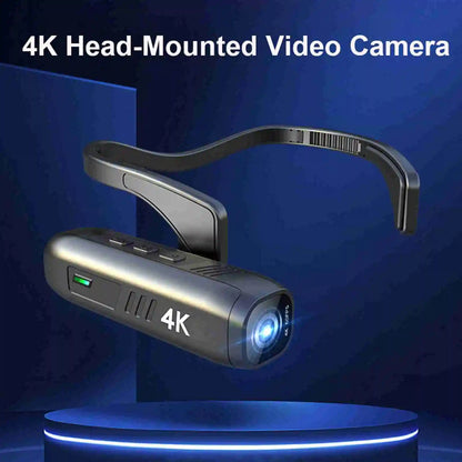 video camera wearable wearable video camera 4k Head Mounted Camera 4K 30FPS Anti Shake and 120° Wide Angle Lens Video Camera