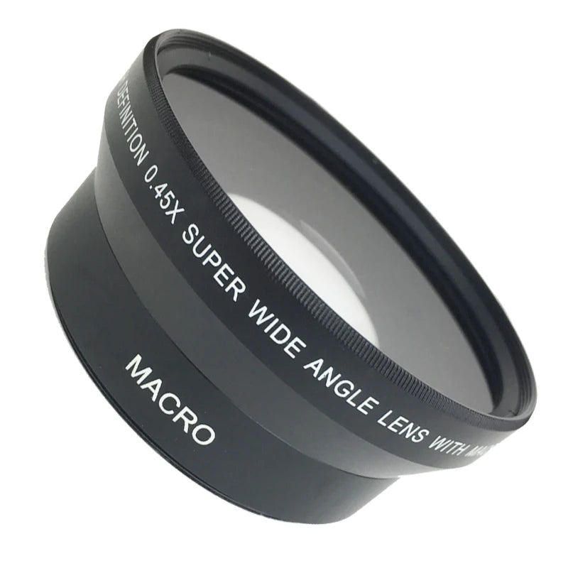 Camera Filters 62mm 0.45X Wide Angle Lens With Macro Converter 0.45X Adapter Resolution Deluxe Digital Lenses for DSLR Camera