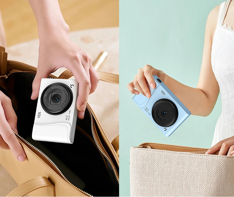 Retro CCD 24 Million Pixels Camcorder 4K Digital Camera 16x Zoom Compact Cameras Auto Focus for Adult Beginners Kids Photograph