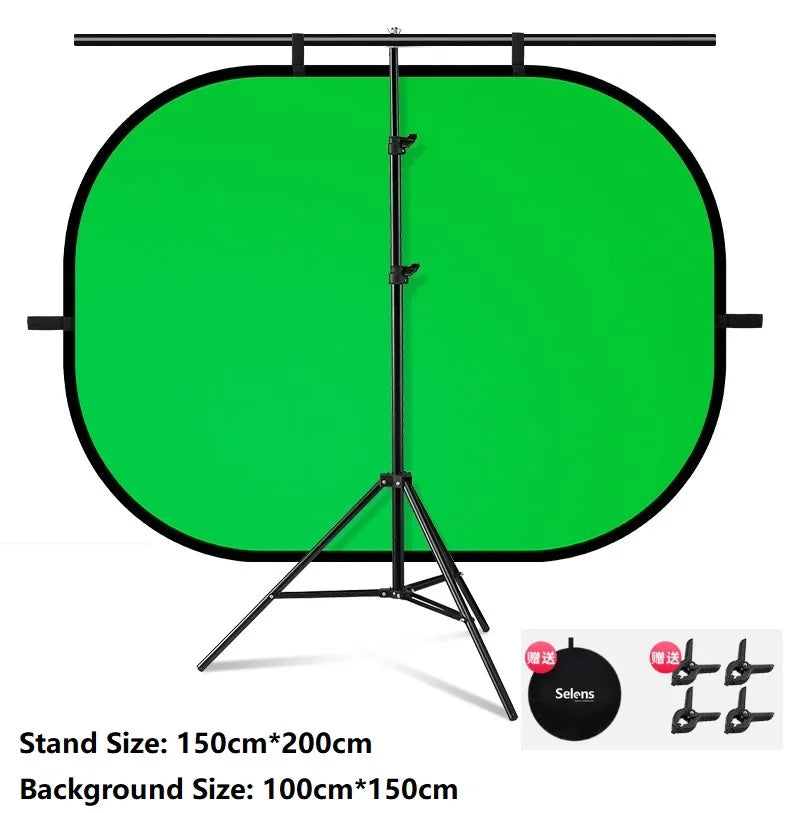 Selens Green Screen Photo Background New Collapsible Portable Reflector Blue Studio Light Reflector For Photography Props Parts